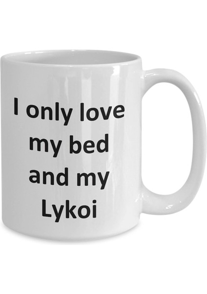 Esprili Lykoi Kupa - Kupa Bardak Lykoi Kedi Kahve Fincanı - Ingilizce Kupa Bardak