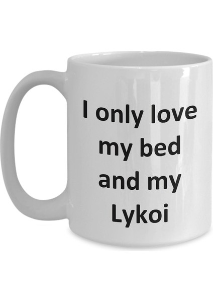 Esprili Lykoi Kupa - Kupa Bardak Lykoi Kedi Kahve Fincanı - Ingilizce Kupa Bardak