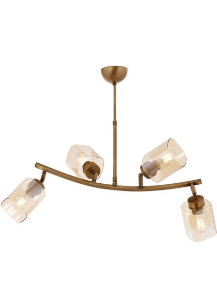 Karma Modern Avize E27 48W 60x36cm Metal Eskitme Avonni-AV-1836-4E-YM