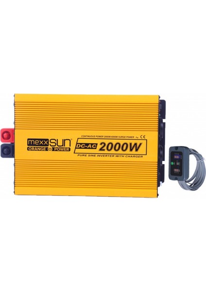 Tam Sinus Şarjlı / Ekranlı 12V 2000W Inverter