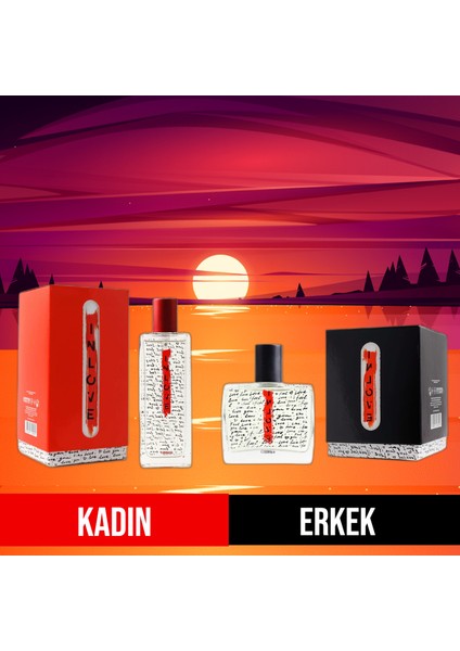Çifte Kumrular Parfüm Seti(Couple In Love Erkek & Kadın) 50 ml Edp