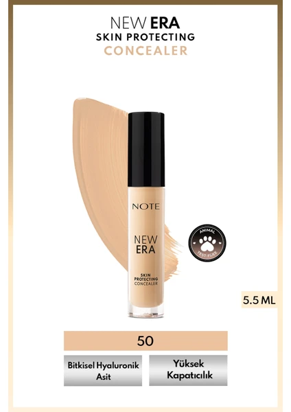 New Era Skin Protecting Concealer 50 Medium Beige Göz Altı Kapatıcısı