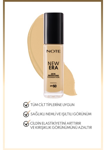 New Era Skin Protecting 130 Nemlendirici Etkili Spf 50 Hyaluronik Asitli Fondöten