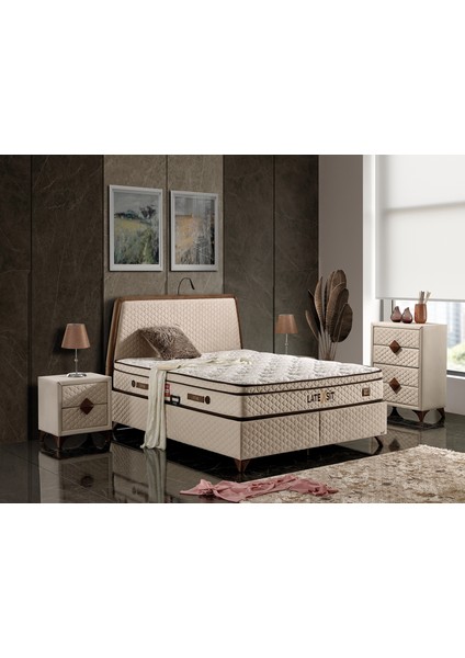 Latexsit Plus Baza+Başlık Tek Kişilik 90X200 cm (Fiyata Yatak Dahil Değildir)
