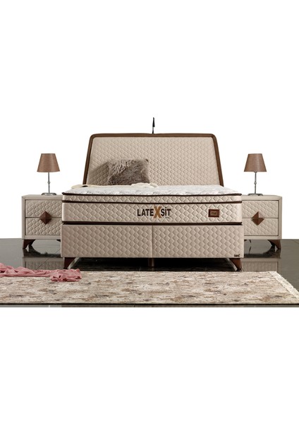 Latexsit Plus Baza+Başlık Tek Kişilik 90X200 cm (Fiyata Yatak Dahil Değildir)