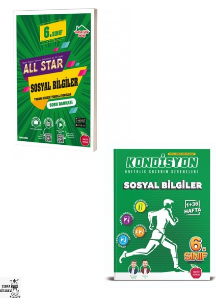 6. Sınıf All Star Sosyal Bilgiler - Kondisyon Sosyal Bilgiler Deneme Seti