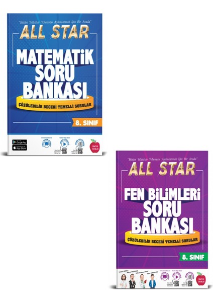 8. Sınıf All Star Matematik - Fen Bilimleri Soru Bankası Seti