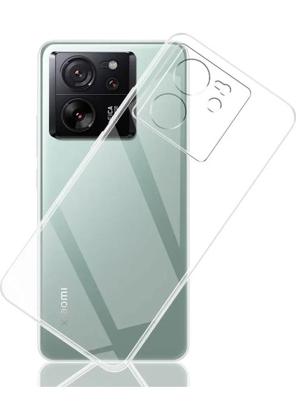 Xiaomi 13T Pro Kılıf Şeffaf Kamera Korumalı Esnek Yumuşak Silikon