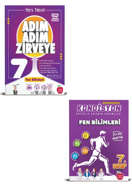 7. Sınıf Adım Adım Fen Bilimleri - Kondisyon Fen Bilimleri Deneme Seti