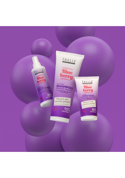 Badem Sütü & Yaban Mersini Özlü Ince Telli & Düz Saçlar Için Bakım Şampuanı 250ML indirimleri