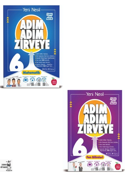 6. Sınıf Adım Adım Matematik - Fen Bilimleri Soru Bankası Seti