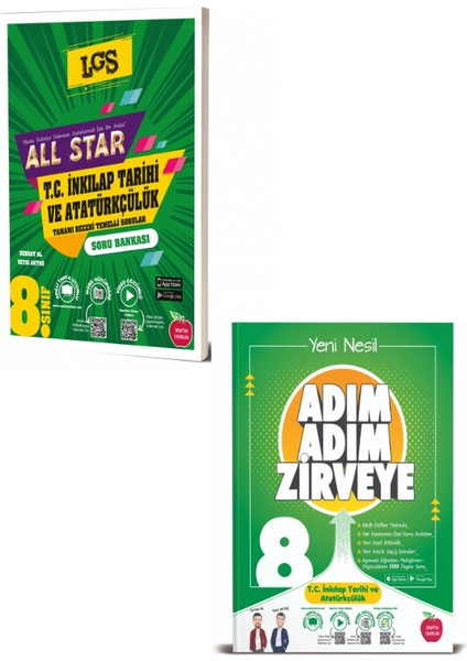 8. Sınıf All Star Sosyal Bilgiler Soru Bankası - Adım Adım Sosyal Bilgiler Soru Bankası Seti