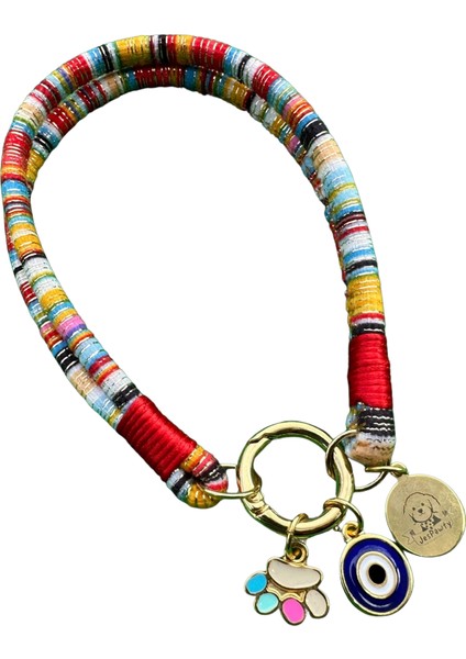 Jesspecial Mavi Ip Kedi Köpek Kolyesi Charm Uçlu