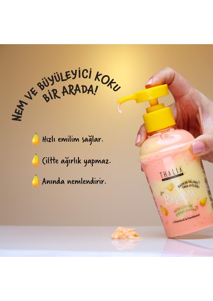 Papaya Kokulu El ve Vücut Losyonu 250ML