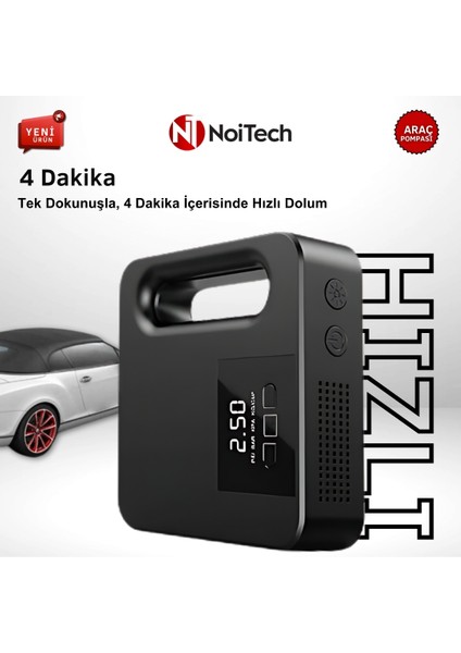 Dijital Ekranlı LED Işıklı 150PSI Lastik Şişirme Hava Kompresörü modelleri