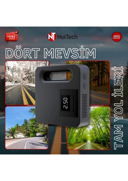 Dijital Ekranlı LED Işıklı 150PSI Lastik Şişirme Hava Kompresörü indirimleri