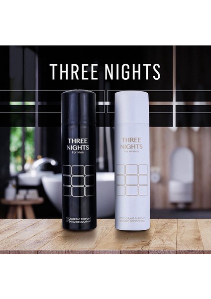 Three Nights 150 Ml Kadın Ve Erkek Deodorant Seti fırsatları