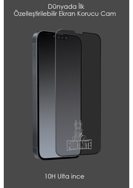 Fortnite Baskılı Iphone 15 Pro Max Uyumlu Ekran Korucu Cam