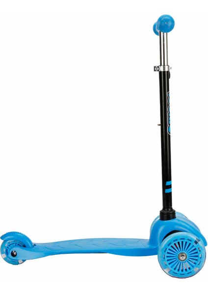 Rookie 3 Tekerlekli Işıklı Mavi Mini Scooter fiyatları