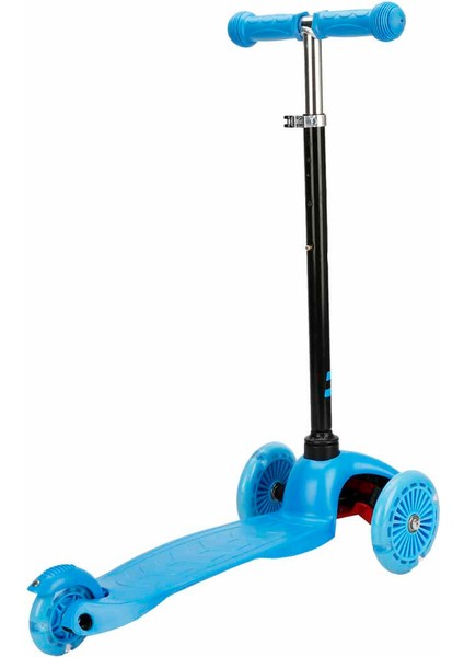 Rookie 3 Tekerlekli Işıklı Mavi Mini Scooter fırsatları