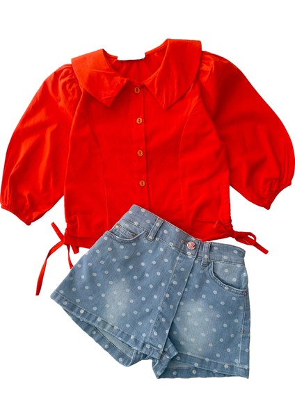 Kot Şort Etekli takım - Oranj fiyatları