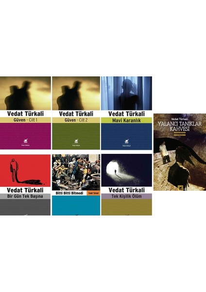 Güven 1. Cilt - Güven 2. Cilt - Bir Gün Tek Başına - Mavi Karanlık - 7 Kitap - Vedat Türkali