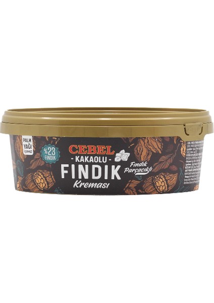 Fındık Parçacıklı Kakaolu Fındık Kreması 400 gr (Kase) %23