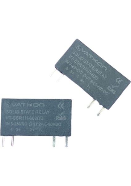 VT-SSR-1H-602DD / 3-28 Vdc Girişli & 5-60 Vdc Çıkışlı, 2A Optokuplör