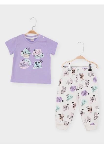 Lisanslı Kız Bebek Pijama Takımı MN21789