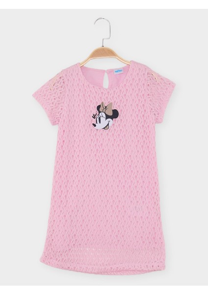 Minnie Mouse Lisanslı Kız Çocuk Elbise MN22063