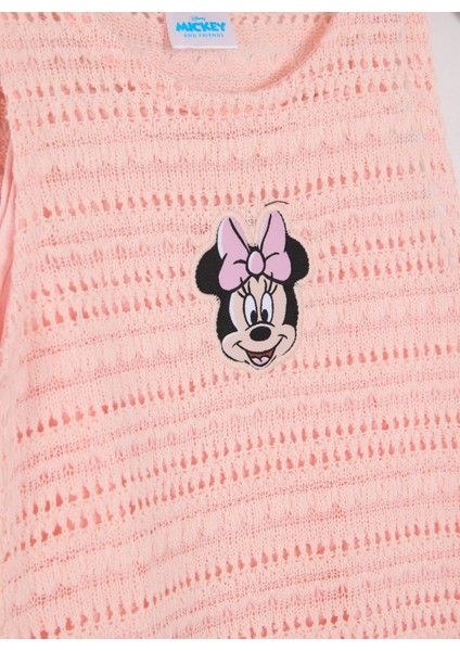 Minnie Mouse Lisanslı Kız Çocuk Elbise MN22221