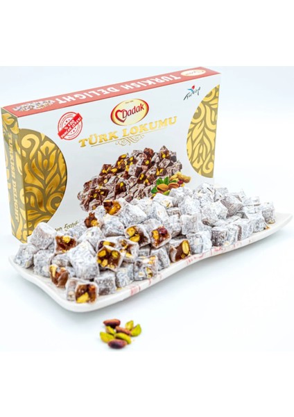 Pudra Şekerli Antep Fıstıklı Mini Lokum 200 gr