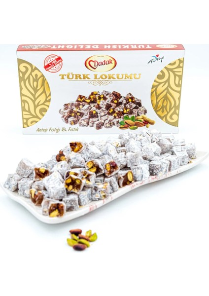 Pudra Şekerli Antep Fıstıklı Mini Lokum 200 gr