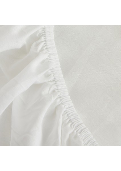 Fitted Tek Kişilik Çarşaf Beyaz 100X200+30 cm fiyatları