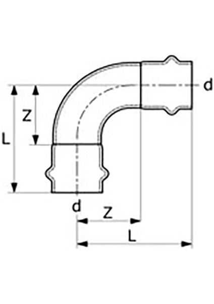 Paslanmaz Dirsek 90° (15X15X1,5 Mm) (Defender)