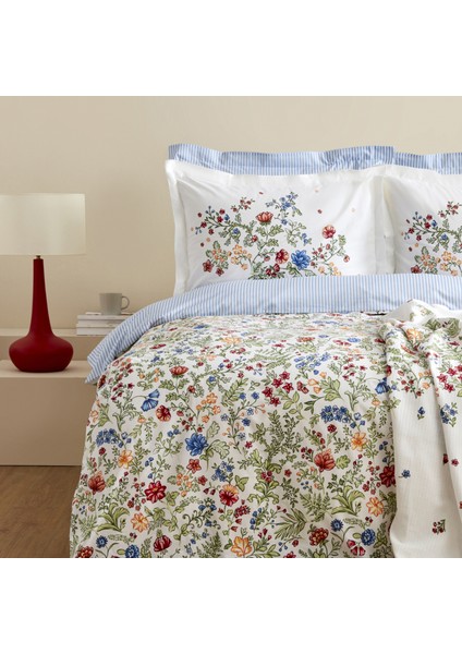 Sasha %100 Pamuk Çift Kişilik Nevresim Pike Takımı Multicolor modelleri