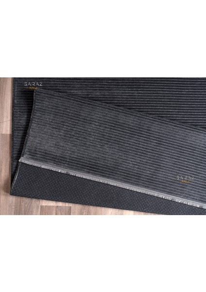 Dizayn Şönil Dokuma Kayma Yapmaz Makinede Yıkanabilir Leke Tutmaz Kesme Bohem Kilim Antrasit indirimleri