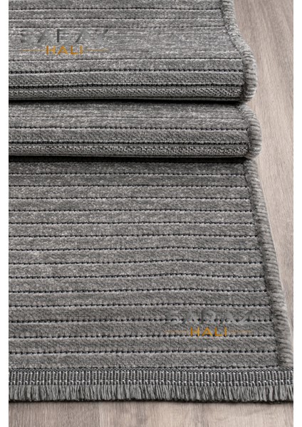 Dizayn Şönil Dokuma Kayma Yapmaz Makinede Yıkanabilir Leke Tutmaz Kesme Bohem Kilim Gri modelleri