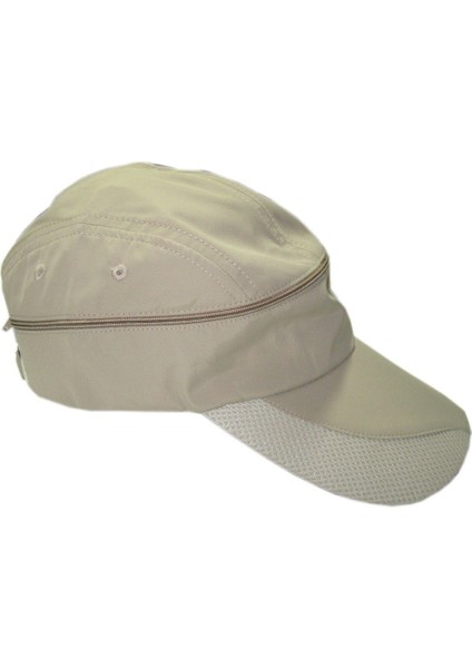 Salarticaret Bej Rengi Sporcu Tenis Vizör Şapka Unisex