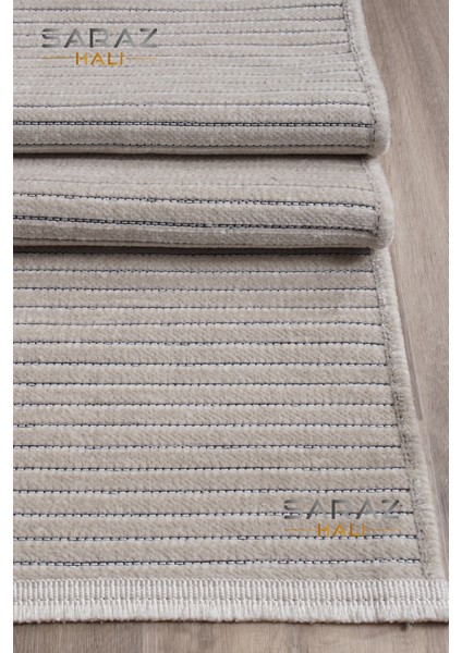 Dizayn Şönil Dokuma Kayma Yapmaz Makinede Yıkanabilir Leke Tutmaz Kesme Bohem Kilim Krem fırsatları