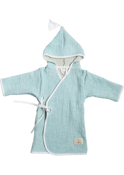 Marshmallow Kimono Bornoz Mavi