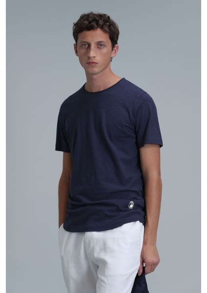 Erkek Junya Basic T-Shirt 111020203 Açık Lacivert