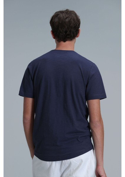 Erkek Junya Basic T-Shirt 111020203 Açık Lacivert