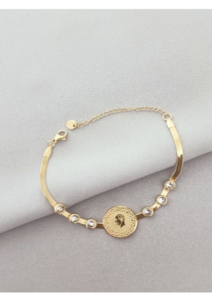 Çelik Ata Taşlı Bileklik