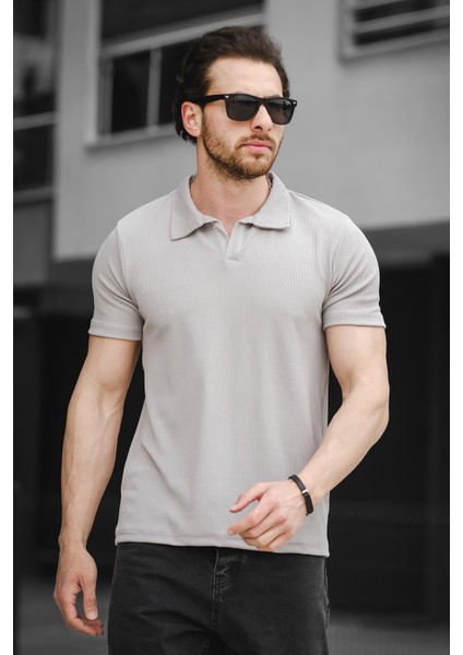 Ht Peha Slim Fit Otoban Kumaş Apaç Yaka Erkek Tshirt