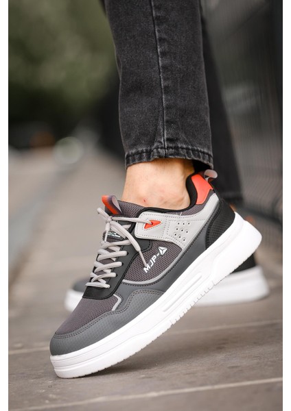 Mj 2282 Bağcıklı Kalın Taban Erkek Sneaker