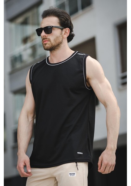 Mozi Mikro Polyester Slim Fit Performans Antrenman Sporcu Erkek Atlet