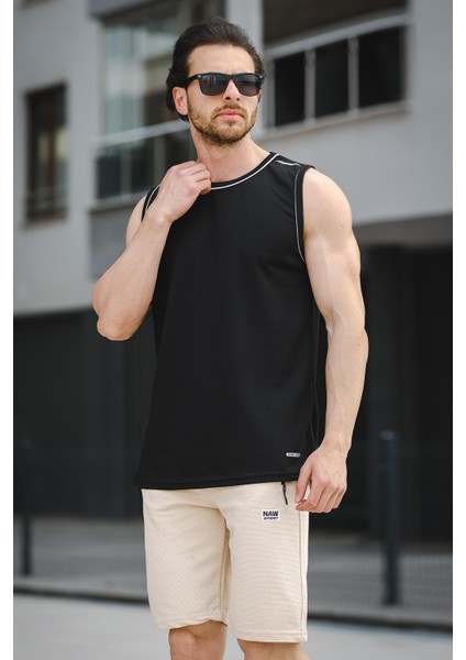 Mozi Mikro Polyester Slim Fit Performans Antrenman Sporcu Erkek Atlet