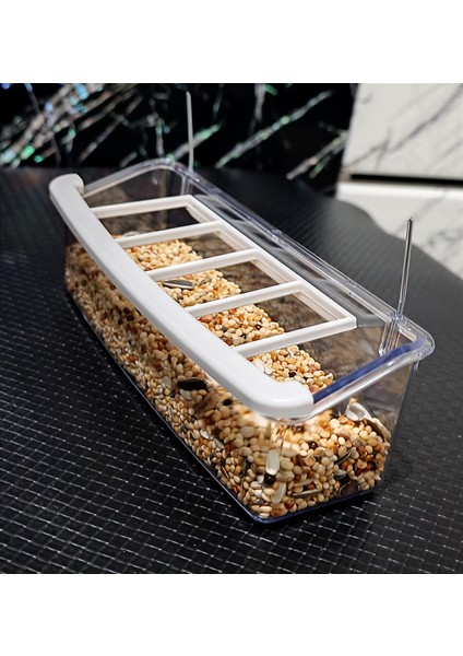 Şeffaf Izgaralı Akıllı Kuş Yemliği 15CM fiyatları