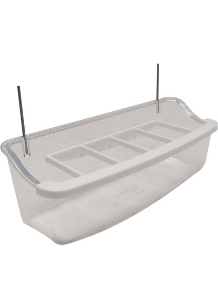 Şeffaf Izgaralı Akıllı Kuş Yemliği 15CM